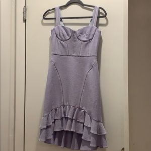 JONATHON SIMKHAI ruffle-trim flared dress